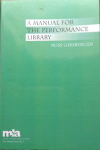 A Manual for the Performance Library