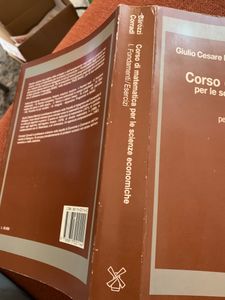 Corso Di Matematica Per Le Scienze Economiche. Esercizi Per Il Primo Volume. Fondamenti