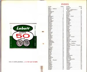 Les Anciennes Familles Du Québec. Compilées Pour La Brasserie Labatt Limitée