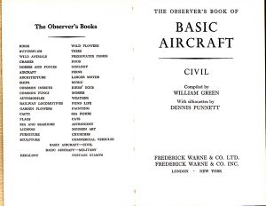 The Observer's Of Book Basic Aircraft Civil