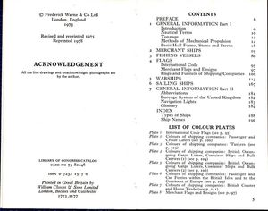 The Observer's Book Of Ships