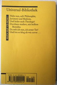 Faust. Der Tragödie erster Teil