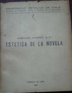 Estética de la novela, Curso de estética año académico 1955