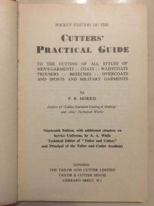 Cutters' Practical Guide - Gentleman's Garments - Pocket Edition