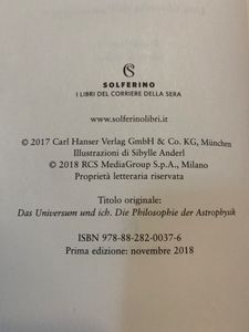 L'Universo E Io. Una Filosofia Dell'Astrofisica