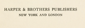 Harper & Brothers Publishers