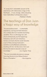 The Teachings of Don Juan: A Yaqui Way of Knowledge