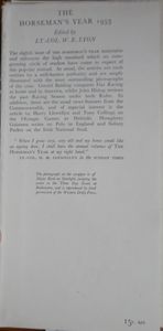 The Horseman's Year 1953