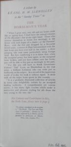 The Horseman's Year 1952