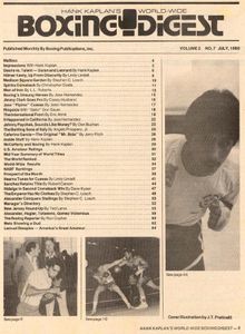 Boxing Digest - Roberto Duran - Sugar Ray Leonard - July 198- Vol. 2. No 7