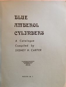 Blue Amberol Cylinders