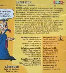 JUNIOR, Oktober 2000