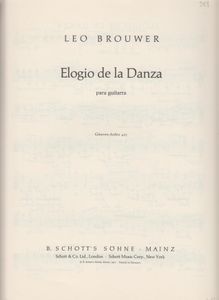 Elogio de la Danza para guitarra