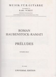 Préludes. Gitarre Solo