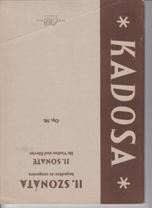 II. Szonáta hegedűre és zongorára / II. Sonate für Violine und Klavier Op. 58.