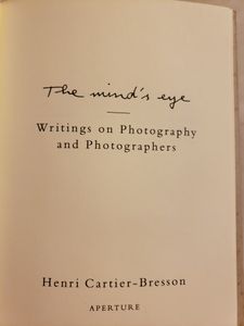 The Mind's Eye: Writings on Photography and Photographers