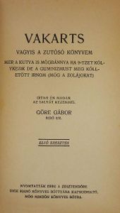 Vakarts vagyis a zutósó könyvem