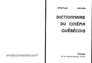 Dictionnaire Du Cinéma Québécois