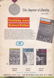 The Magazine of Fantasy and Science Fiction, July 1968