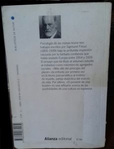 Psicología de las masas. Más allá del principio del placer el porvenir de una ilusión