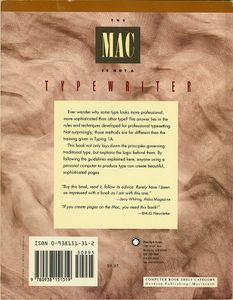 The Mac Is Not a Typewriter
