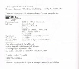 O Pêndulo De Foucault