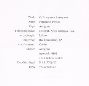 O Banqueiro Anarquista