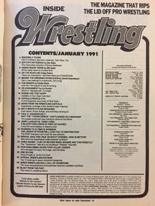 Inside Wrestling Jan 1991