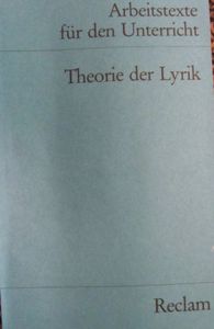 Theorie der Lyrik