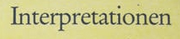 Interpretationen