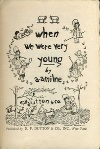 When We Were Very Young