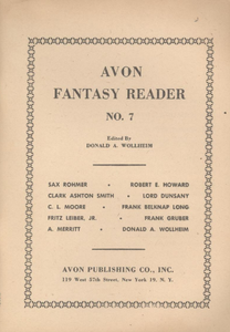 Avon Fantasy Reader No. 7