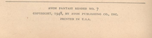 Avon Fantasy Reader No. 7
