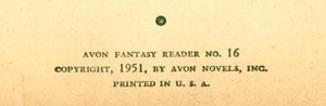 Avon Fantasy Reader No. 16