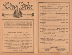 Weird Tales, Vol. 9, No. 2