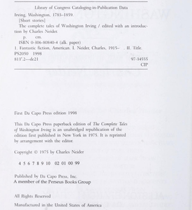 The Complete Tales of Washington Irving