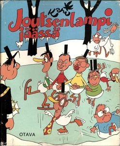 Joutsenlampi jäässä