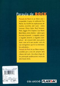 Paraula De Rock - Les Millors Cançons De Rock Explicades Pels Seus Protagonistes
