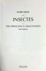Insectes et principaux arachnides