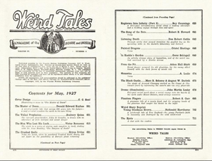 Weird Tales, Vol. 9, No. 5