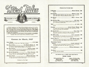 Weird Tales, Vol. 9, No. 3