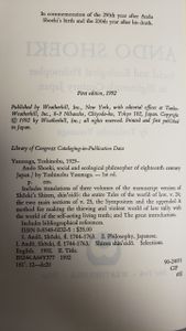 Ando Shoeki: Social and Ecological Philosopher of Eighteenth-Century Japan