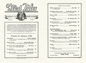 Weird Tales, Vol. 7, No. 1