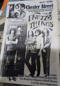 13 Chester Street Pretty Things fan club newsletter