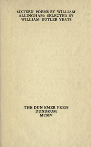 Sixteen Poems