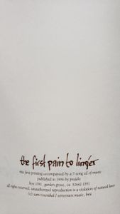 The First Pain to Linger