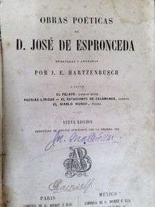 Obras Poéticas de D. José de Espronceda