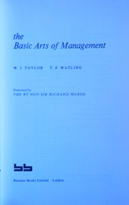 The Basics Arts of Management