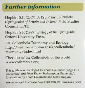 Illustrated Key to the Families of British Springtails (Collembola)