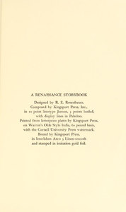 A Renaissance Storybook